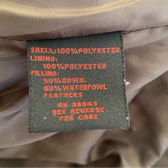 Macintosh New England Women's Quilted Winter Coat M Brown Removable Hood Zipper - Picture 3 of 15